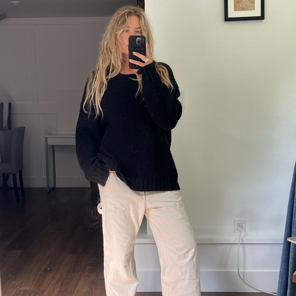 Vintage wool black sweater